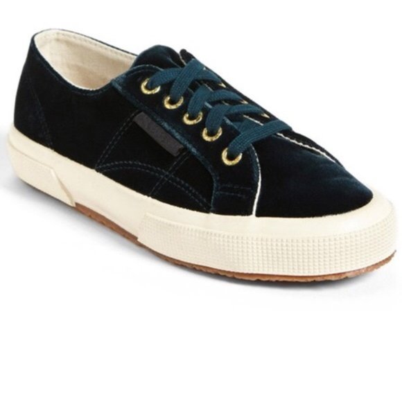 superga velvet green